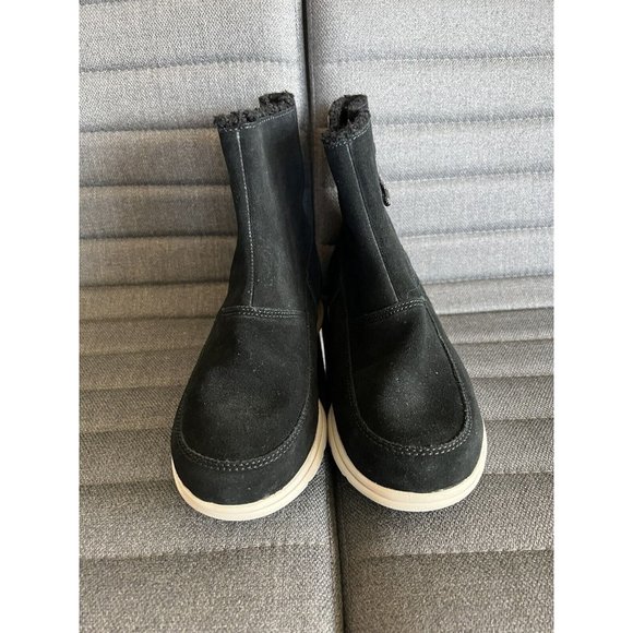 Sorel Shoes - SOREL Women’s Explorer Zip Boot Black Waterproof Suede Snow Boots Size 6.5